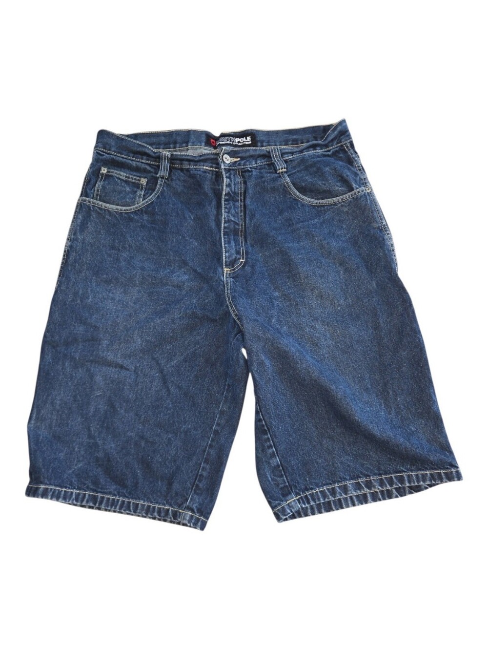 Y2K South Pole Dark Blue Denim Jean Shorts Size 40